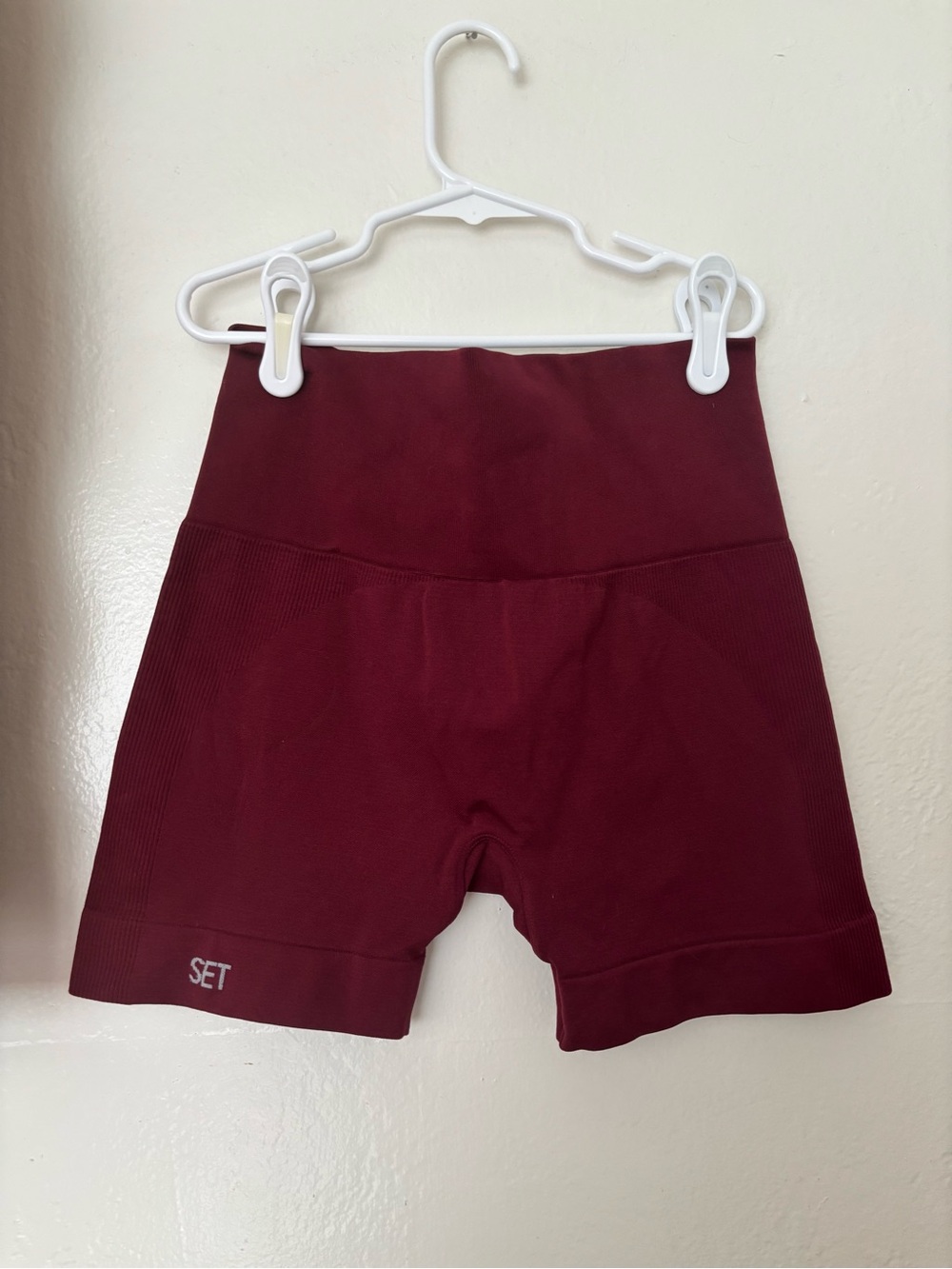 SET Active Sculptflex Burgundy Bike Shorts